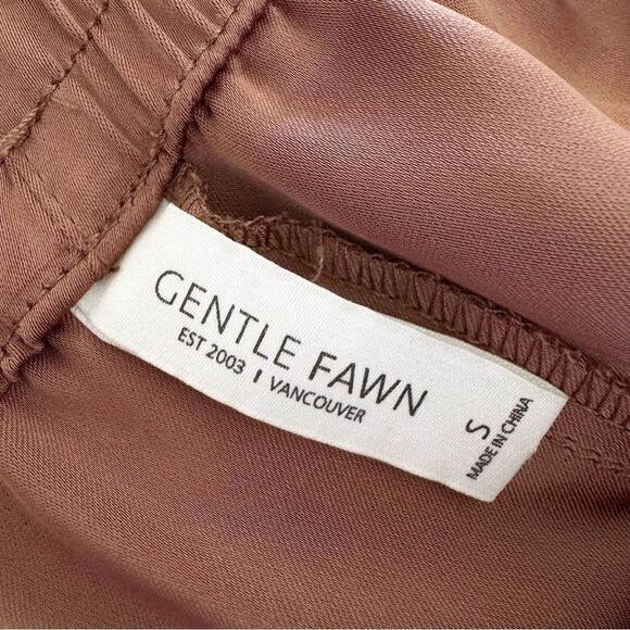 GENTLE FAWN Emmett Satin Cargo Pant in Chai Size Small - Picture 10 of 12